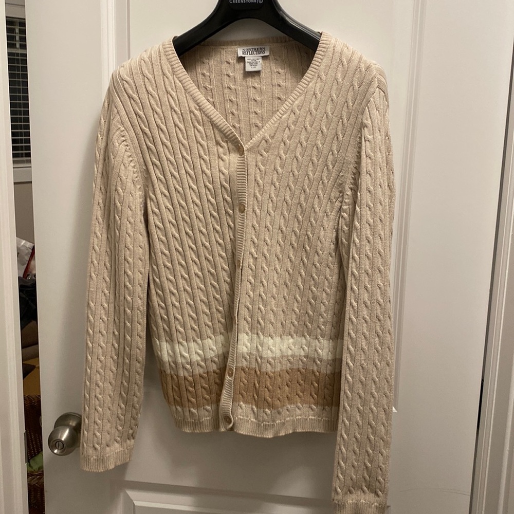 Vintage Northern Reflections Cotton Button Cardigan